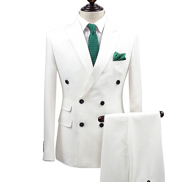 men suits white custom made wedding suits double breasted bridegroom groom slim fit formal tuxedos 2piece costume homme prom man party, Black;gray
men suits white custom made wedding suits double breasted bridegroom groom slim fit formal tuxedos 2piece costume homme prom man party, Black;gray