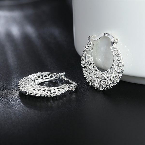 new popular 925 sterling silver round shape cutout pattern hoop earrings for women fashion girl jewelry gifts sale, Golden;silver
new popular 925 sterling silver round shape cutout pattern hoop earrings for women fashion girl jewelry gifts sale, Golden;silver