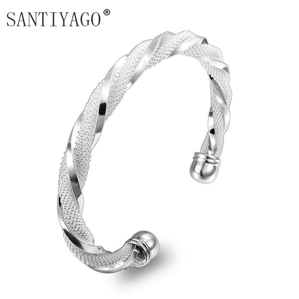 silver plated twist net cuff bangle fashion bracelets bangles adjustable classic design bracelet women, Black
silver plated twist net cuff bangle fashion bracelets bangles adjustable classic design bracelet women, Black