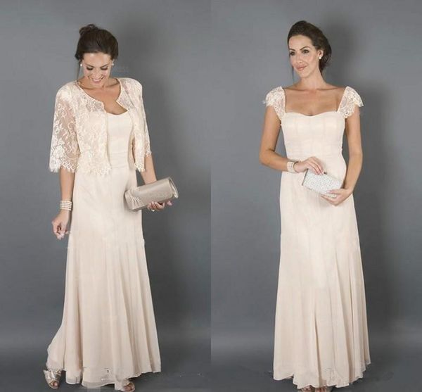 long champagne mother of the bride dress with lace jacket floor length chiffon classic formal gowns custom size, Black;red
long champagne mother of the bride dress with lace jacket floor length chiffon classic formal gowns custom size, Black;red