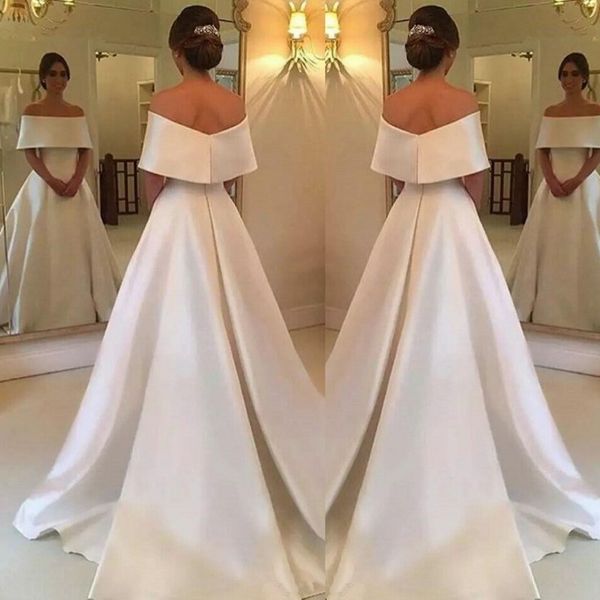 elegant white off the shoulder evening gowns simple a line sweep train prom dresses satin saudi arabic women formal party dress cheap, Black;red
elegant white off the shoulder evening gowns simple a line sweep train prom dresses satin saudi arabic women formal party dress cheap, Black;red