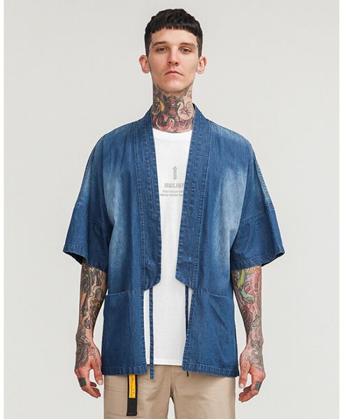 fashion shirts men kimono traditional open stitch shirt belt pocket male three quarter sleeve plaid shirt harajuku, White;black
fashion shirts men kimono traditional open stitch shirt belt pocket male three quarter sleeve plaid shirt harajuku, White;black