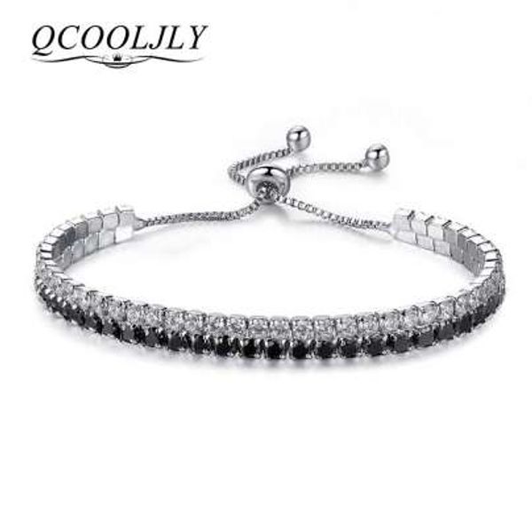qcooljly classic bling hip hop men bracelet silver 2 row rhinestones bracelet chain bling crystal bracelet women drop shipping, Black
qcooljly classic bling hip hop men bracelet silver 2 row rhinestones bracelet chain bling crystal bracelet women drop shipping, Black