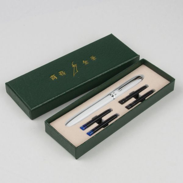 luxury pen 0.38mm extremely fine nib fountain pen cute stationary silver ink pens gift box select school & office supplies
luxury pen 0.38mm extremely fine nib fountain pen cute stationary silver ink pens gift box select school & office supplies