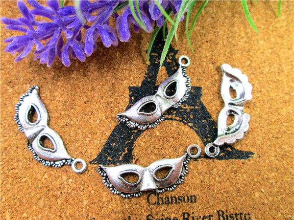 60pcs--mask charms, antique tibetan silver halloween face mask charm pendants 12x31mm, Bronze;silver
60pcs--mask charms, antique tibetan silver halloween face mask charm pendants 12x31mm, Bronze;silver