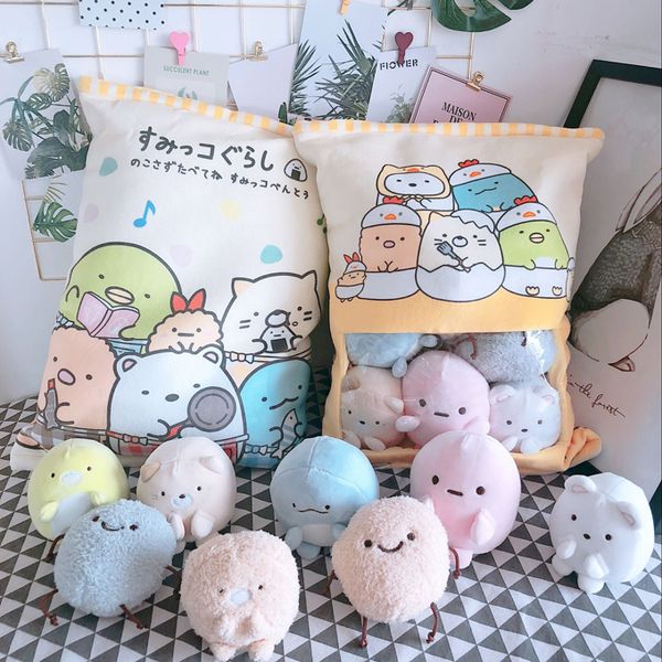 candice guo plush toy cartoon pillow one bag san-x sumikko gurashi corner biological stuffed cushion creative birthday gift 1pc
candice guo plush toy cartoon pillow one bag san-x sumikko gurashi corner biological stuffed cushion creative birthday gift 1pc