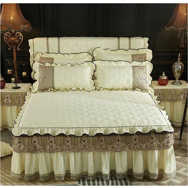 bed skirt home textile 1/3pcs beige blue pink luxury lace bedding mattress cover warm thick bedspread bed linen pillow cases
bed skirt home textile 1/3pcs beige blue pink luxury lace bedding mattress cover warm thick bedspread bed linen pillow cases
