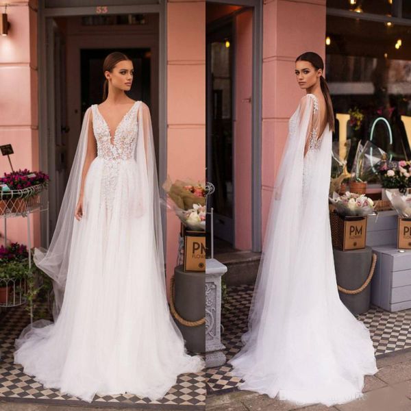 2020 white wedding dresses with cape sleeveless sweep train backless a line country bridal dress beach wedding dress gorgeous
2020 white wedding dresses with cape sleeveless sweep train backless a line country bridal dress beach wedding dress gorgeous