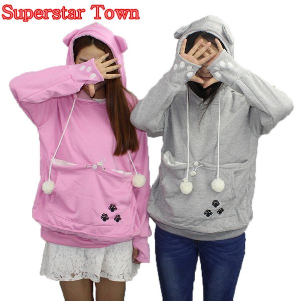 cat lovers hoodies with cuddle pouch dog pet hoodies for casual kangaroo pullovers with ears sweatshirt 4xl drop shipping, Black
cat lovers hoodies with cuddle pouch dog pet hoodies for casual kangaroo pullovers with ears sweatshirt 4xl drop shipping, Black