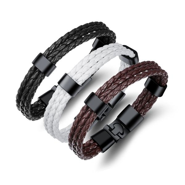 multilayer pu leather wrap bracelets for man rope male jewelry bangles bracelet simple handmade men charm chain ph1260, Black
multilayer pu leather wrap bracelets for man rope male jewelry bangles bracelet simple handmade men charm chain ph1260, Black