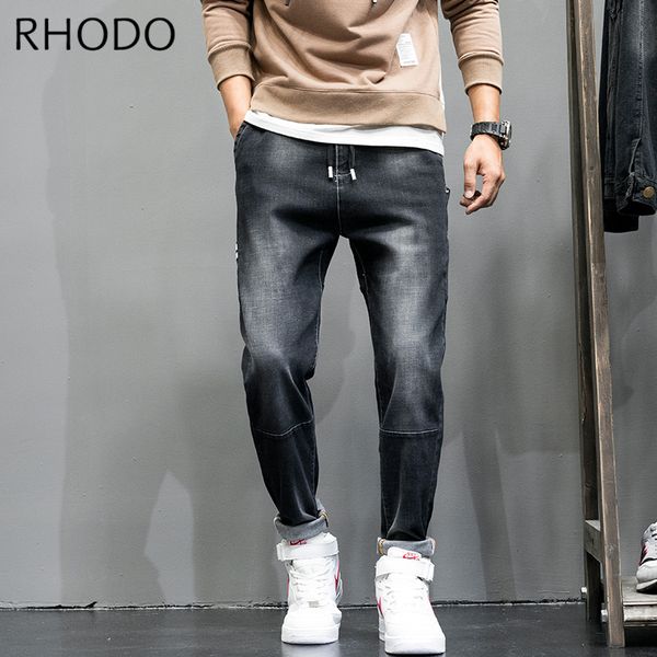 new men`s elastic waist printing retro black loose denim pants harem taper fit baggy distressed stretch jeans 28-42, Blue
new men`s elastic waist printing retro black loose denim pants harem taper fit baggy distressed stretch jeans 28-42, Blue