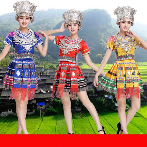 classical traditional chinese dance costumes for women miao hmong clothes traditional dai costume china national clothing, Black;red
classical traditional chinese dance costumes for women miao hmong clothes traditional dai costume china national clothing, Black;red