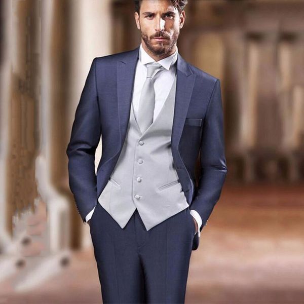 italian navy blue men's classic suits for wedding black peaked lapel slim fit groom tuxedo custom made groomsmen suits 3piece male blaz, Black;gray
italian navy blue men's classic suits for wedding black peaked lapel slim fit groom tuxedo custom made groomsmen suits 3piece male blaz, Black;gray