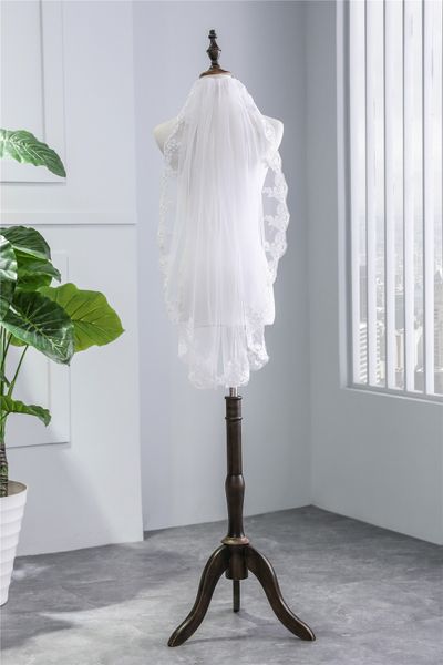 selling real ps short wedding veils 0.9 meters bridal veils lace applique one layer bridal veil under 20, Black
selling real ps short wedding veils 0.9 meters bridal veils lace applique one layer bridal veil under 20, Black