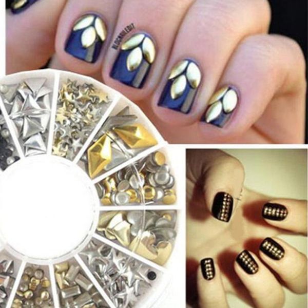 12 style metal rivet round nail art decorations diy nail decals ornaments rhinestone art decorations, Silver;gold
12 style metal rivet round nail art decorations diy nail decals ornaments rhinestone art decorations, Silver;gold