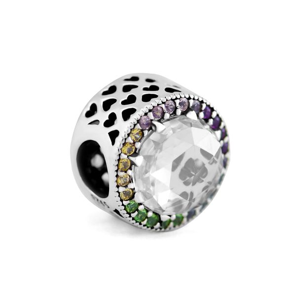 pandulaso rainbow radiant hearts charm fit for original charms 925 silver bracelets for woman diy fashion beads for jewelry making, Black
pandulaso rainbow radiant hearts charm fit for original charms 925 silver bracelets for woman diy fashion beads for jewelry making, Black
