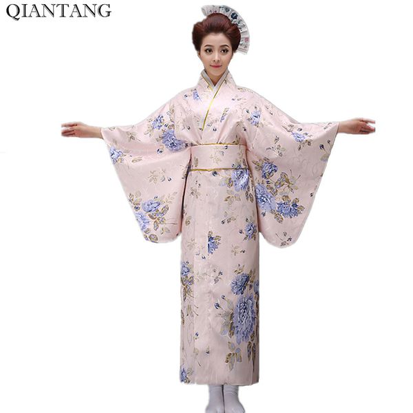 new classic traditional japanese women yukata kimono with obi stage performance dance costumes hw047, Red
new classic traditional japanese women yukata kimono with obi stage performance dance costumes hw047, Red