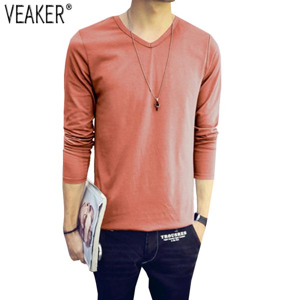 2018 new men's casual t shirt autumn long sleeve solid v-neck t shirts male basic pullover tee white black red t-shirt 3xl
2018 new men's casual t shirt autumn long sleeve solid v-neck t shirts male basic pullover tee white black red t-shirt 3xl
