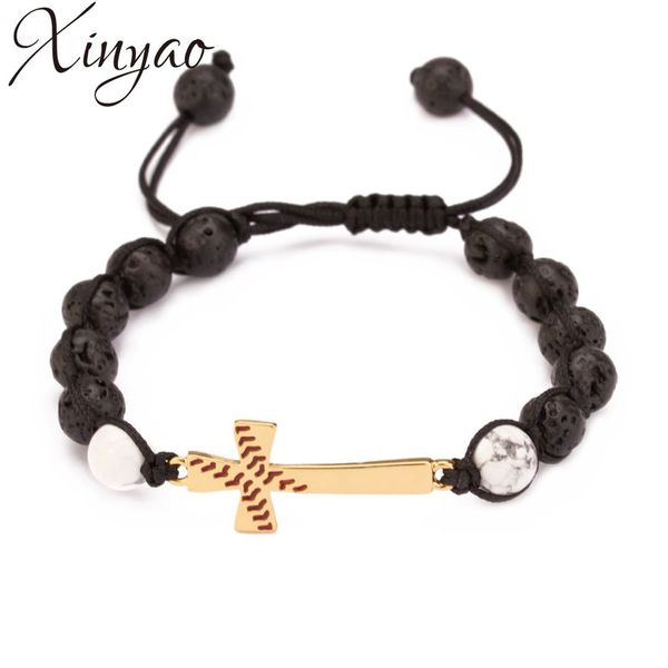 xinyao 1pc cross charms men bracelet black lava stone 8mm white beads bracelets bangles for women yoga jewelry f7586, Golden;silver
xinyao 1pc cross charms men bracelet black lava stone 8mm white beads bracelets bangles for women yoga jewelry f7586, Golden;silver
