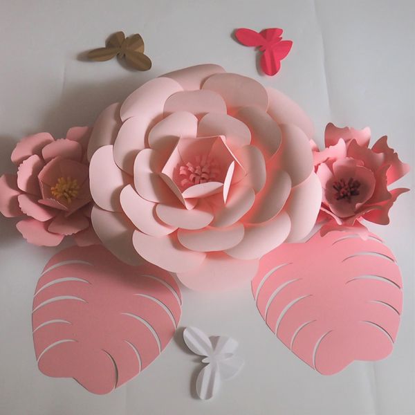 Giant Paper Flowers Backdrop 3PCS+2 Leaves+3 Butterflies For Wedding & Event Decor Baby Nursery Baby Shower Decorations Home Deco Artificial
Giant Paper Flowers Backdrop 3PCS+2 Leaves+3 Butterflies For Wedding & Event Decor Baby Nursery Baby Shower Decorations Home Deco Artificial