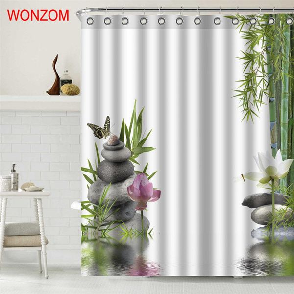 eco friendly bamboo polyester fabric stone shower curtain scenery bathroom decor waterproof cortina de bano with 12 hooks gift
eco friendly bamboo polyester fabric stone shower curtain scenery bathroom decor waterproof cortina de bano with 12 hooks gift