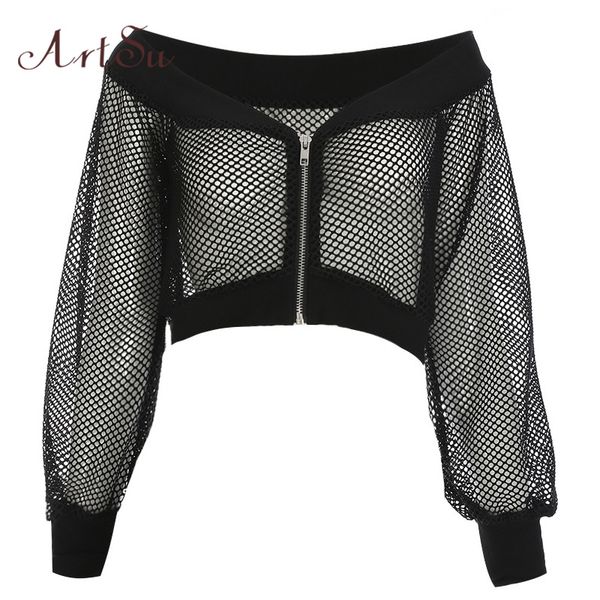 summer 2018 black mesh long sleeve off shoulder club wear short t-shirt fitness crop streetwear asts20416, White
summer 2018 black mesh long sleeve off shoulder club wear short t-shirt fitness crop streetwear asts20416, White