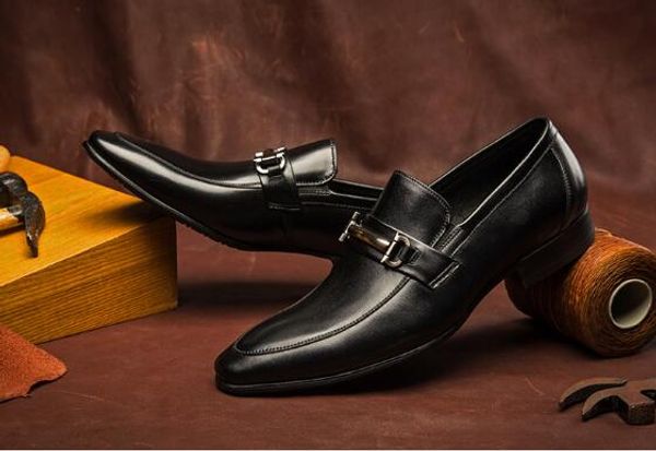 fashion boutique loafers england pointed toe one-legged shoes men leather business casual shoes men, Black
fashion boutique loafers england pointed toe one-legged shoes men leather business casual shoes men, Black