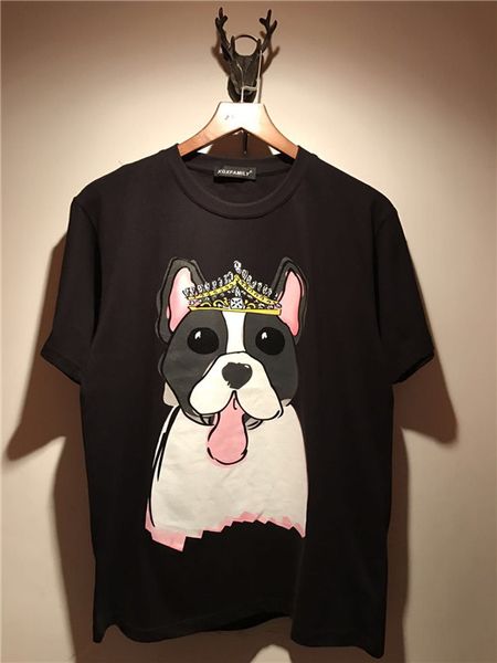 o men 's clothing new men - t 2018 summer neck fashion short cartoon shirts printing sleeve brand t-shirts bulldog bdqms, Black
o men 's clothing new men - t 2018 summer neck fashion short cartoon shirts printing sleeve brand t-shirts bulldog bdqms, Black