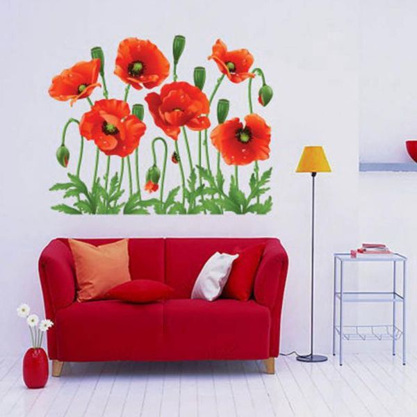 wall sticker diy home decor red flower removable decal living room art mural decoration
wall sticker diy home decor red flower removable decal living room art mural decoration