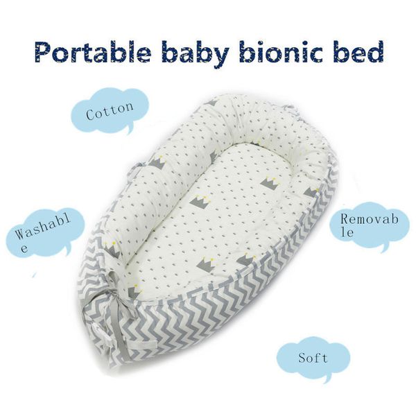 portable baby nest bed removable washable newborn crib travel bed for infants kids sleeping cotton cradle with bumper
portable baby nest bed removable washable newborn crib travel bed for infants kids sleeping cotton cradle with bumper