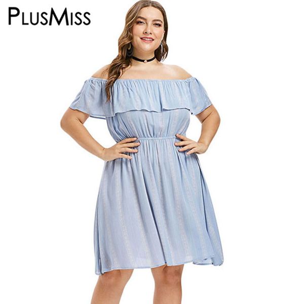 plusmiss plus size xxxxl xxxl off the shoulder ruffle loose dresses women big size beach summer 2018 dress ladies sundress, Black;gray
plusmiss plus size xxxxl xxxl off the shoulder ruffle loose dresses women big size beach summer 2018 dress ladies sundress, Black;gray