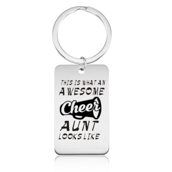 

engraved this is what an we some cheer's dad mom grandpa grandma uncle aunt key chains family keyring keys holder bag charm car, Silver