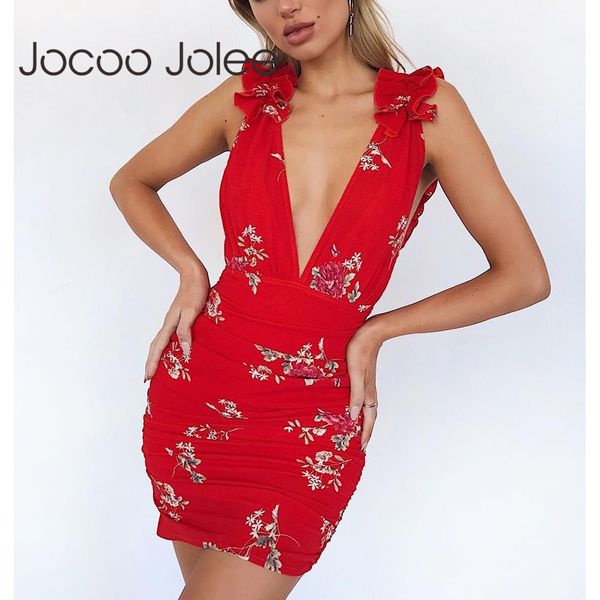 jocoo jolee deep v-neck slim dress for women backless hollow out ruffles strap sleeves summer beach slim dress 2018, White;black
jocoo jolee deep v-neck slim dress for women backless hollow out ruffles strap sleeves summer beach slim dress 2018, White;black