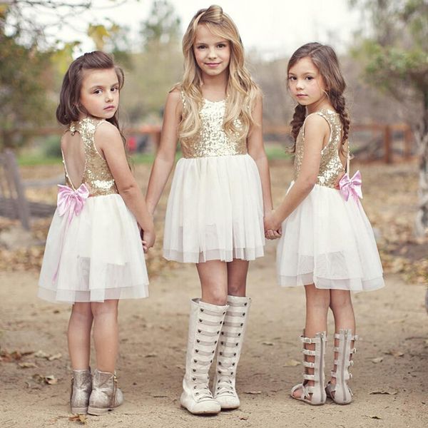 new short sequins flower girl dresses scoop sleeveless with bow above knee a-line girls first communion dress, White;blue
new short sequins flower girl dresses scoop sleeveless with bow above knee a-line girls first communion dress, White;blue