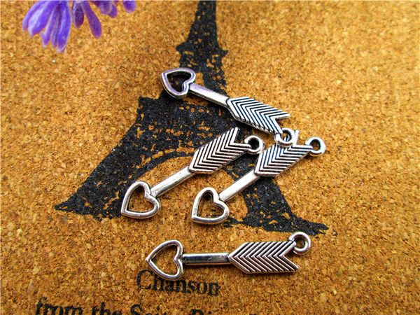 75pcs--arrow charms-antique tibetan silver tone arrow with heart pendants/charms,heart connector diy supplies,7x30mm, Bronze;silver
75pcs--arrow charms-antique tibetan silver tone arrow with heart pendants/charms,heart connector diy supplies,7x30mm, Bronze;silver