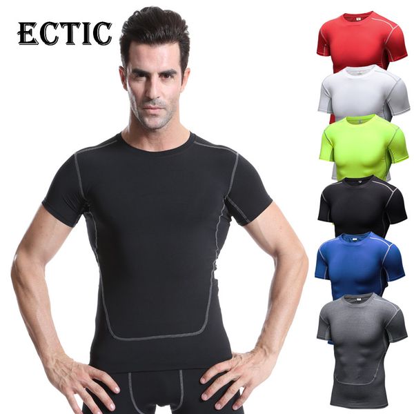 ectic 2018 sports pro men's skinny training sports fitness short sleeve sweat-wicking quick-drying tight-fitting clothes, Black;blue
ectic 2018 sports pro men's skinny training sports fitness short sleeve sweat-wicking quick-drying tight-fitting clothes, Black;blue