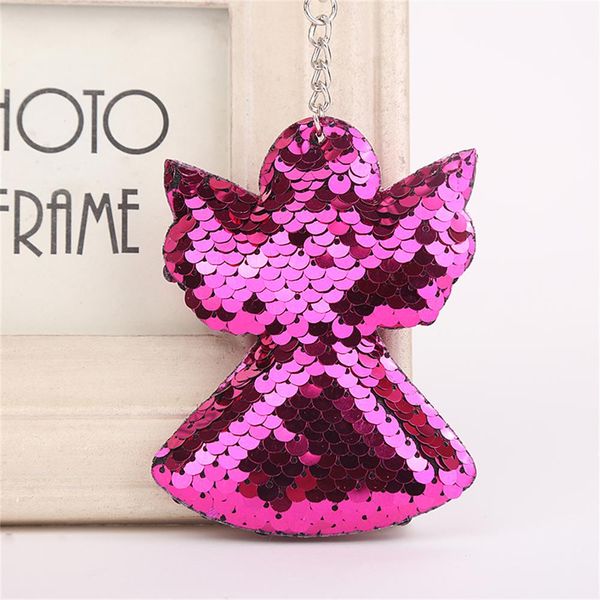 cute sequin angel key chain for women car keychain handbag keyring gift unique jewelry angel and star keychain lp01, Silver
cute sequin angel key chain for women car keychain handbag keyring gift unique jewelry angel and star keychain lp01, Silver