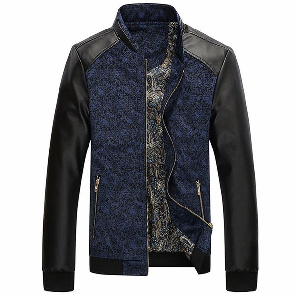 men's jackets spring men motorcycle jacket mens fashion leather zipper patchwork stand collar autumn warm coat outerwear m-3xl, Black;brown
men's jackets spring men motorcycle jacket mens fashion leather zipper patchwork stand collar autumn warm coat outerwear m-3xl, Black;brown