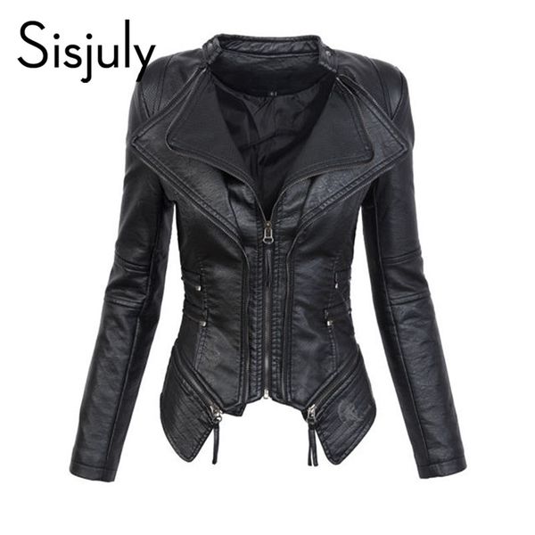 sisjuly women jacket coat autumn slim chic zipper black pu coat short fall causal 2018 fashion winter jacket coats for girl, Black;brown
sisjuly women jacket coat autumn slim chic zipper black pu coat short fall causal 2018 fashion winter jacket coats for girl, Black;brown
