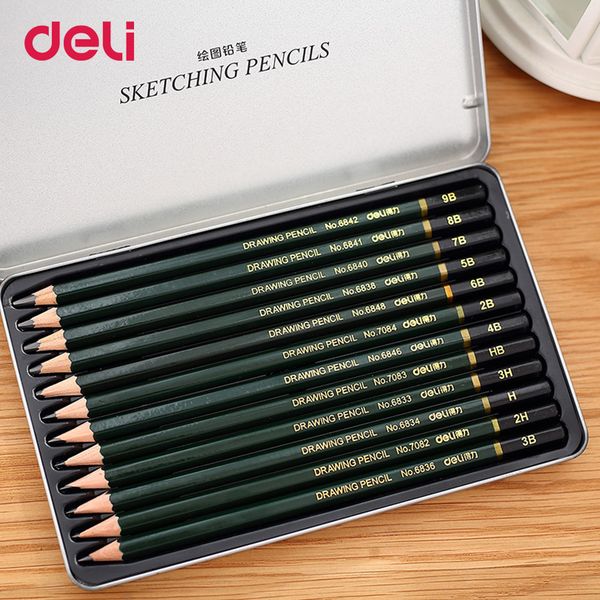 deli 12 pcs/box standard pencil 3h-9b stationey sketch drawing painting pencil non-toxic pencils for office arties supplies
deli 12 pcs/box standard pencil 3h-9b stationey sketch drawing painting pencil non-toxic pencils for office arties supplies