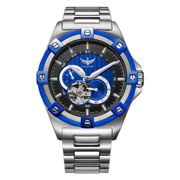yelang v1024 new arrival t100 tritium luminous 100m waterproof hollow out dial automatic mechanical wrist watch, Slivery;brown
yelang v1024 new arrival t100 tritium luminous 100m waterproof hollow out dial automatic mechanical wrist watch, Slivery;brown