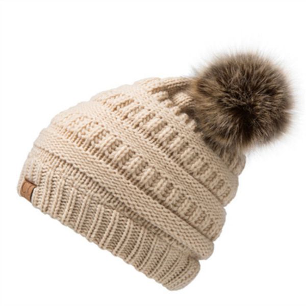 winter faux fur pompom hat warm thick knit skull solid color cashmere blend slouchy beanies for women aa10062, Blue;gray
winter faux fur pompom hat warm thick knit skull solid color cashmere blend slouchy beanies for women aa10062, Blue;gray