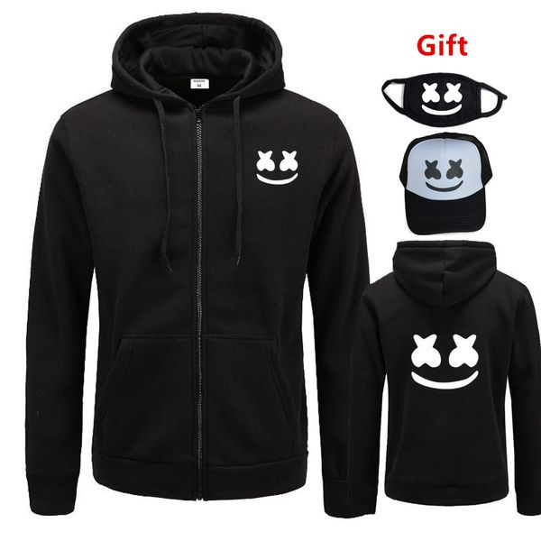 cap&mask as gifts dj marshmello hoodies sweatshirt men women hip hop rapper bboy dancer zipper jacket tracksuit hooded coat, Black
cap&mask as gifts dj marshmello hoodies sweatshirt men women hip hop rapper bboy dancer zipper jacket tracksuit hooded coat, Black