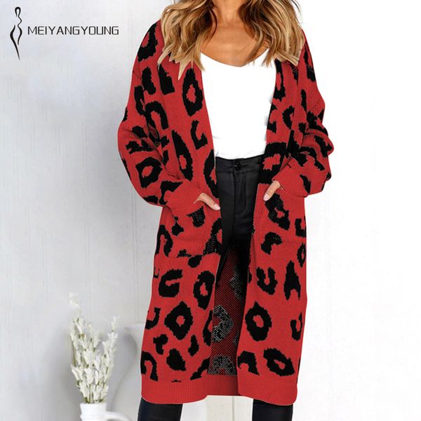 women leopard knitted sweater long cardigans casual plus size long sleeve coat winter christmas tree elk clothes with pocket, White;black
women leopard knitted sweater long cardigans casual plus size long sleeve coat winter christmas tree elk clothes with pocket, White;black