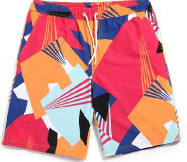 2017 2017 men and women couple beach pants quick-drying large size loose casual shorts printed color matching flower pants five pants, Blue
2017 2017 men and women couple beach pants quick-drying large size loose casual shorts printed color matching flower pants five pants, Blue