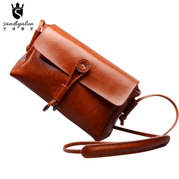 women oil wax cowhide leather messenger bags casual candy color retro crossbody handbag school female vintage button bags bolsas
women oil wax cowhide leather messenger bags casual candy color retro crossbody handbag school female vintage button bags bolsas