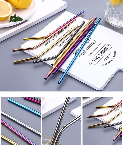Colorful Stainless Steel Straws Reusable Drinking Straw Cleaner Brush Straight Bent 5 Size 5 Colors available Bar accessories
Colorful Stainless Steel Straws Reusable Drinking Straw Cleaner Brush Straight Bent 5 Size 5 Colors available Bar accessories