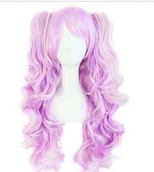 multi-color lolita long curly clip on ponytails cosplay wig pink/ blue by mapofb, Black;brown
multi-color lolita long curly clip on ponytails cosplay wig pink/ blue by mapofb, Black;brown