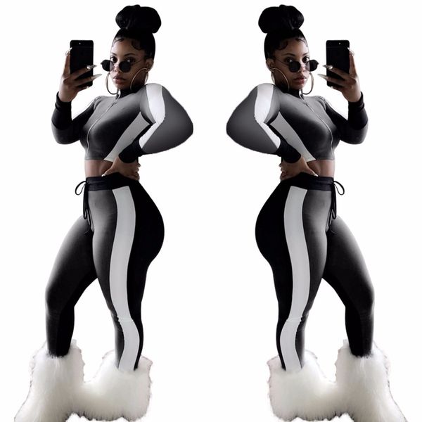 casual style rompers women jumpsuit two piece color block skinny bodysuit overalls full length body feminino jumpsuits a8225, Black;white
casual style rompers women jumpsuit two piece color block skinny bodysuit overalls full length body feminino jumpsuits a8225, Black;white