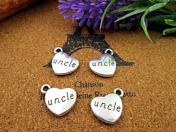 36pcs 18x15mm uncle charms, antique tibetan silver 2 sided uncle heart charm pendants, Bronze;silver
36pcs 18x15mm uncle charms, antique tibetan silver 2 sided uncle heart charm pendants, Bronze;silver